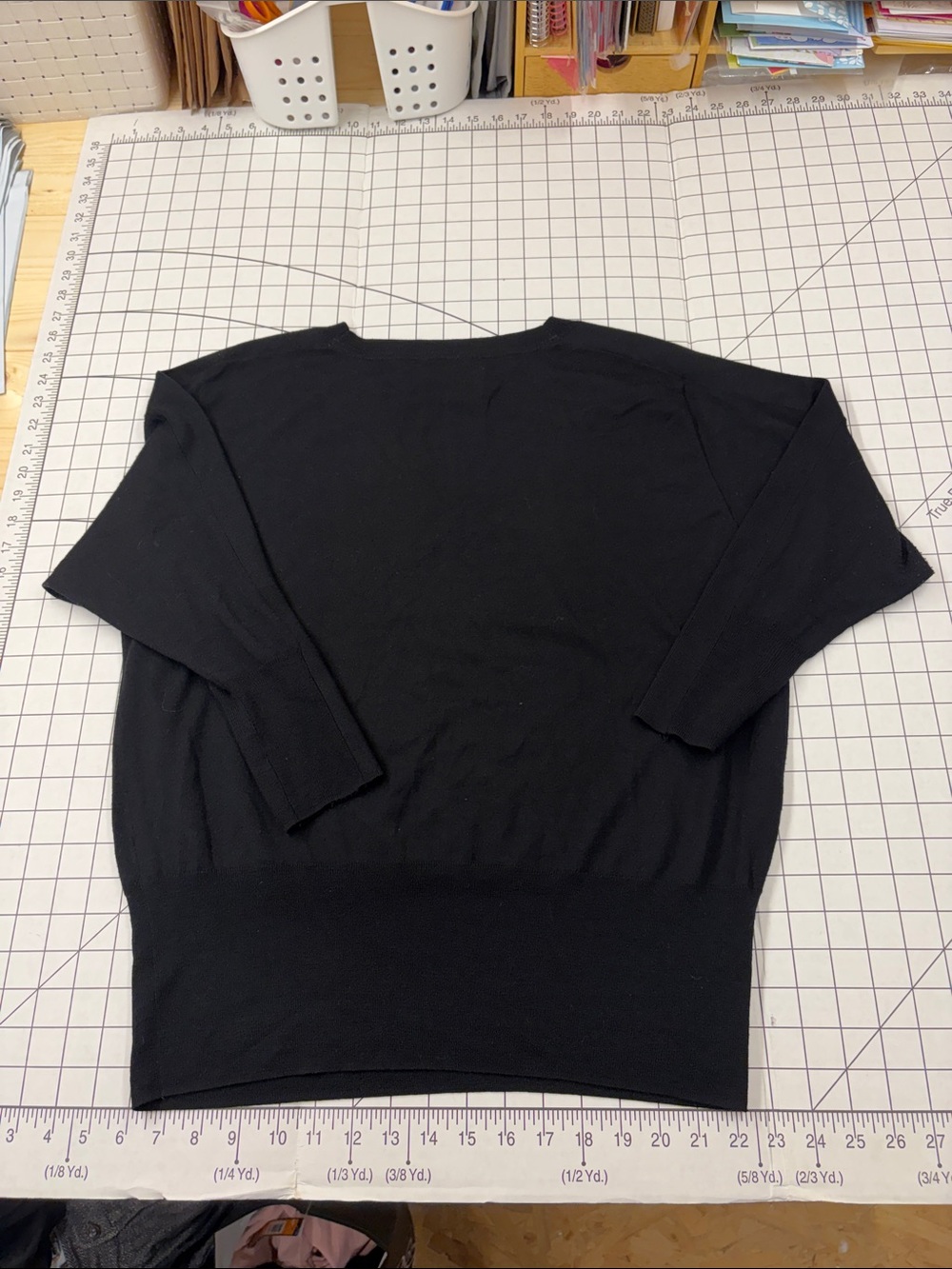 Brochu Walker 100% Wool V-Neck Pullover Sweater Black Size Medium - Picture 6 of 13